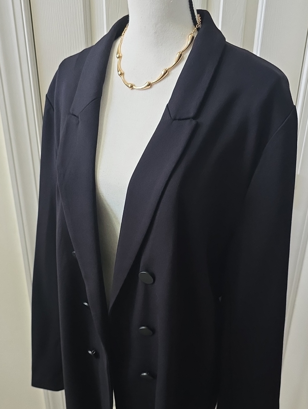 WORTHINGTON BRAND WOMEN'S PETITE PLUS BLACK OPEN BLAZER SIZE PXXL - Picture 3 of 17